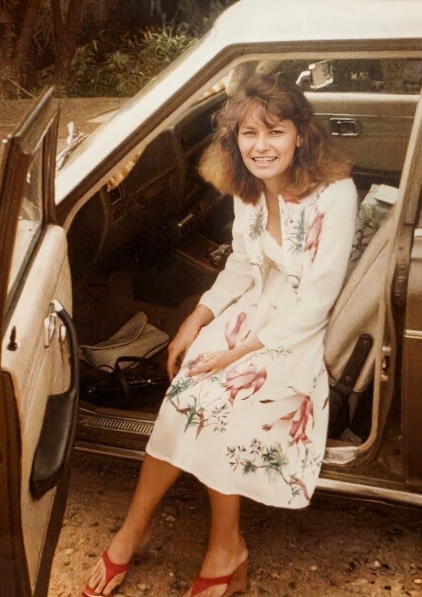 Penny Telfer wedding going away Nov1981